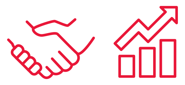 Handshake And Graph Icons 01